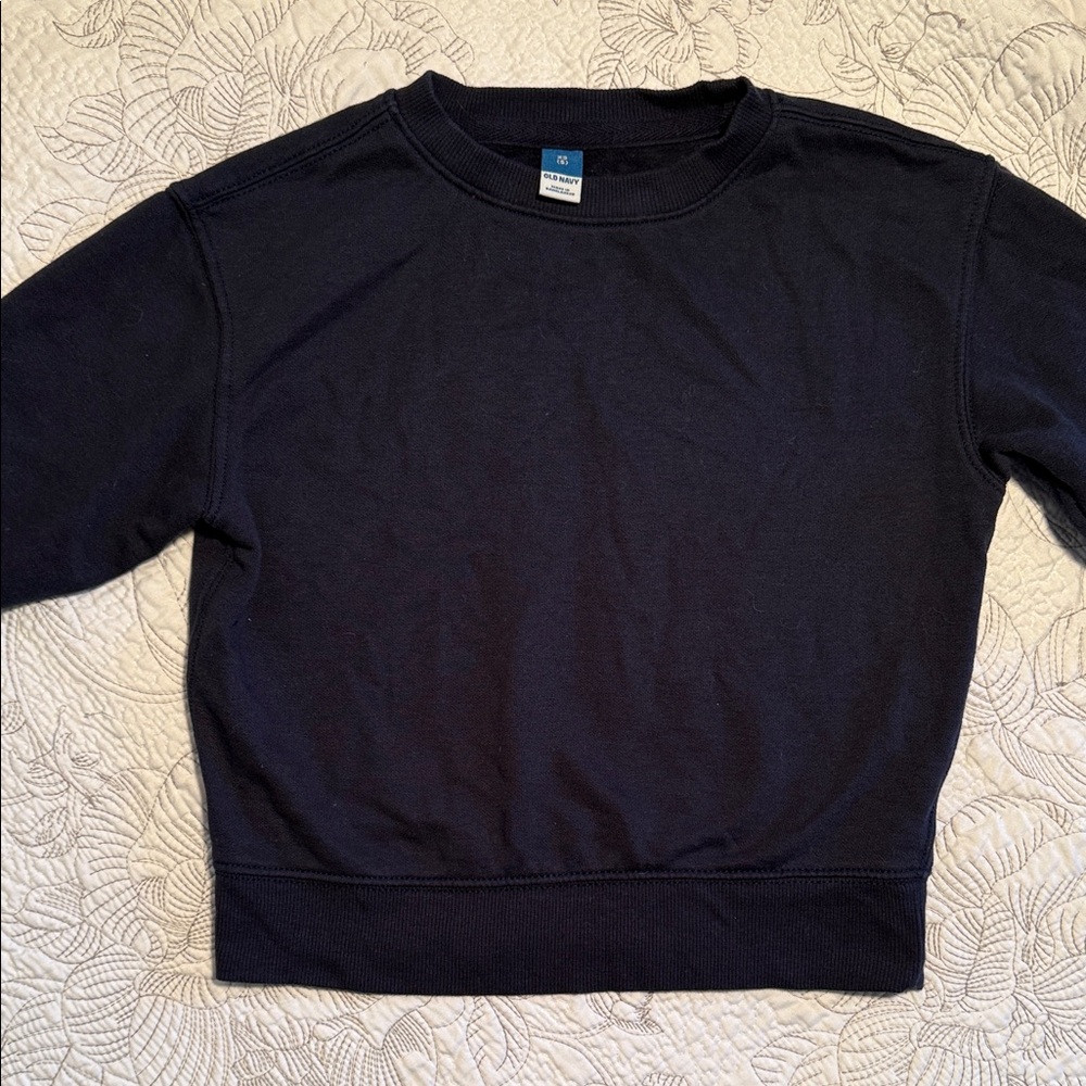 Old Navy Midnight Black Crewneck Sweatshirt